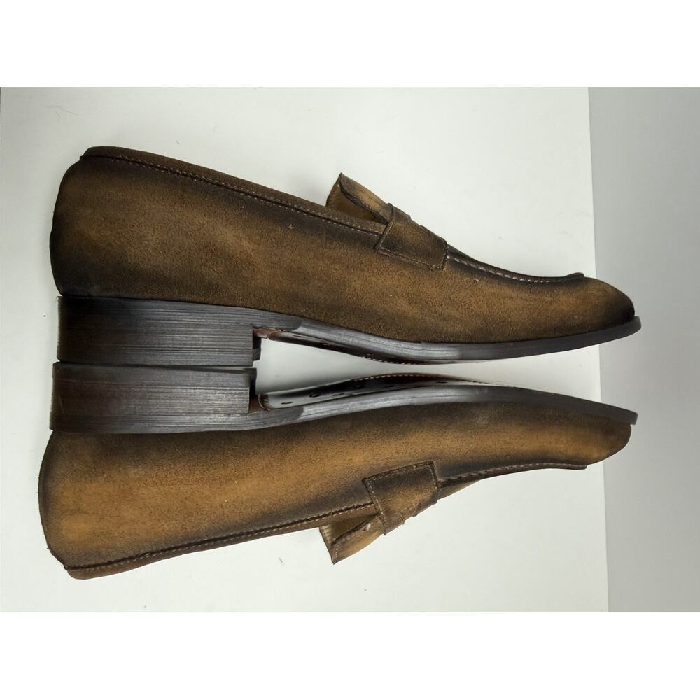 Maison Forte Men’s Slip On Ombré Dark Brown Loafers Pointed Toe Size 10 NWOB - Picture 6 of 12